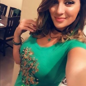 Express Shamrock Green Shirt